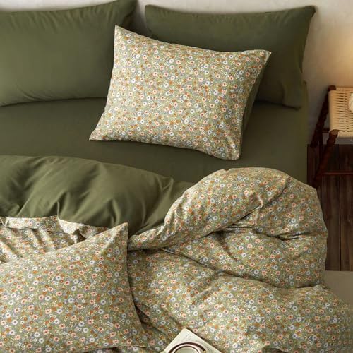Wake In Cloud Floral Duvet Cover Set Queen Size
