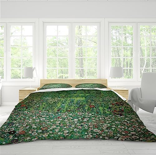 HOBBOY Garden Floral 3pc Duvet Cover Set with Pillow Shams