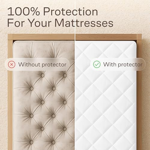 Niagara Cotton Mattress Pad King 78x80 - Cooling Breathable Ultra Plush Protector