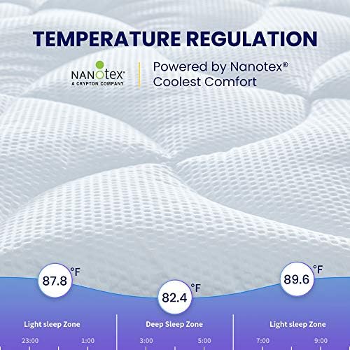SLEEP ZONE King Size Cooling Mattress Topper