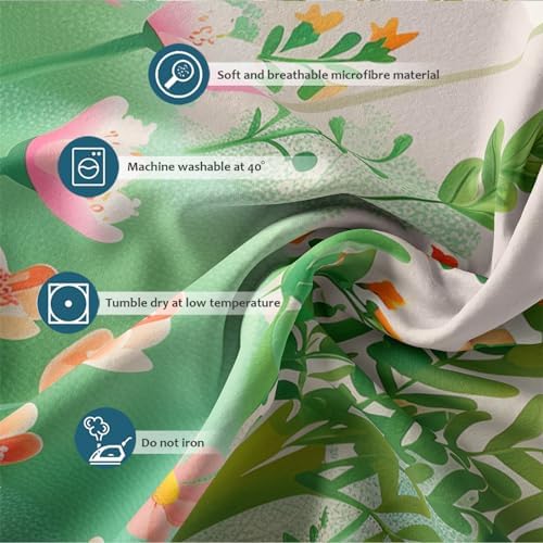 HOBBOY Anime Flowers Duvet Cover Set 3 Piece 1