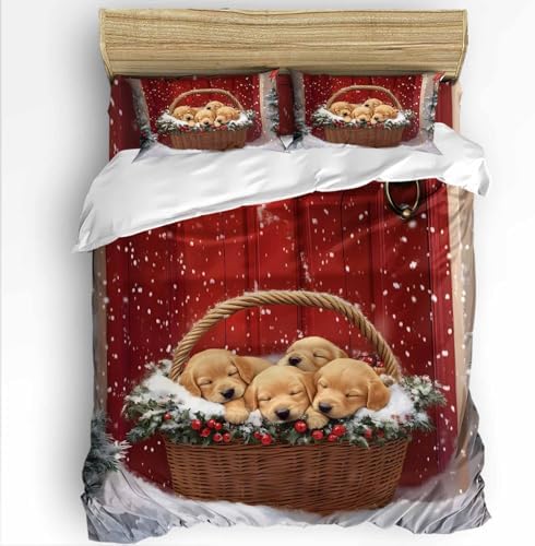 LooPoP Christmas Duvet Cover Set 4PCS California King 1