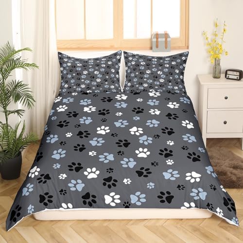 Feelyou Kawaii Dog Duvet Cover Set Twin Size