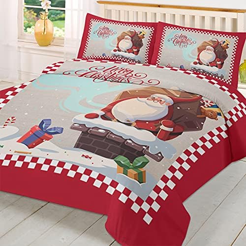 LooPoP Christmas Duvet Cover Set 3 Piece California King 1