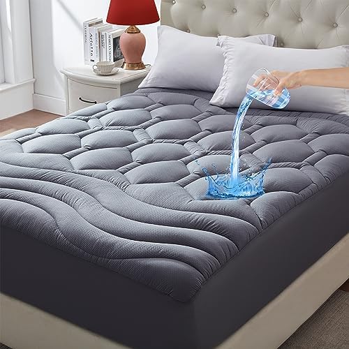 Elven Home Queen Waterproof Mattress Pad