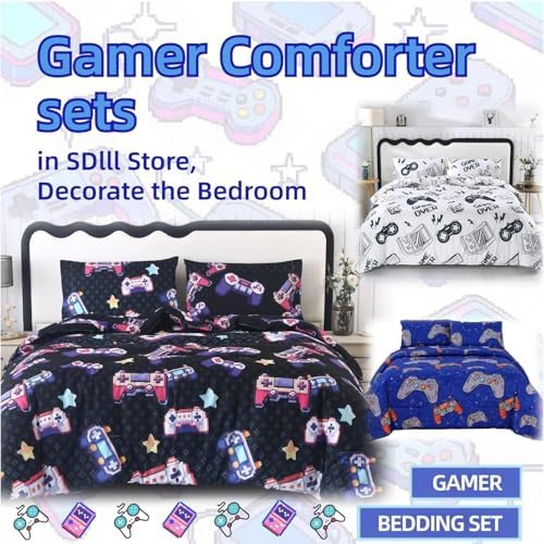 SDIII Gamer Full Size Sheet Set with 2 Pillowcases
