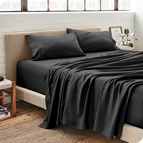 Bare Home Microfiber Sheet Set Twin XL Black