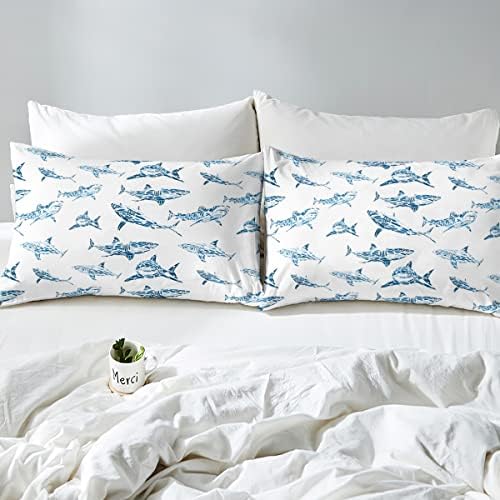 Erosebridal Shark Bed Set Twin Size Ocean Life 1