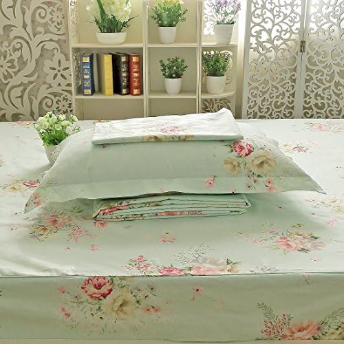 FADFAY 7Pcs Twin Size Cotton Duvet Cover Set with Pillowcases