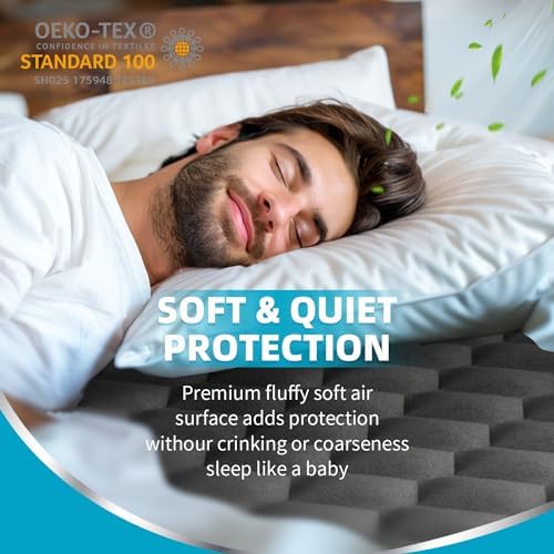 Kmall Waterproof King Mattress Protector with Deep Pocket