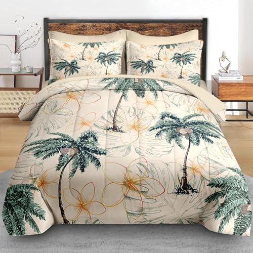 Pamnest Tropical Comforter Set Twin Size 5 Pcs
