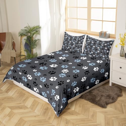 Feelyou Kawaii Dog Duvet Cover Set Twin Size