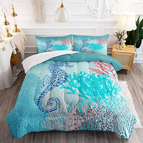 Nautical Ocean Themed Comforter Set for Kids and Adults