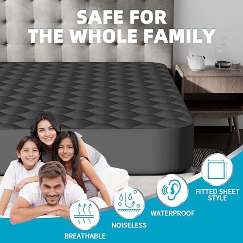 Kmall Waterproof King Mattress Protector with Deep Pocket