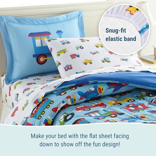 Wildkin 100 Cotton Full Sheet Set Olive Kids Design