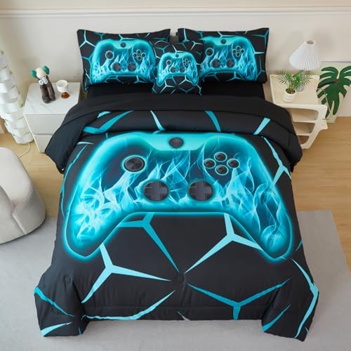 ZRNBAST Game Console Comforter Set for Kids 1