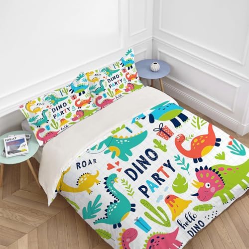 Cute Dinosaur Comforter Set - 104x90