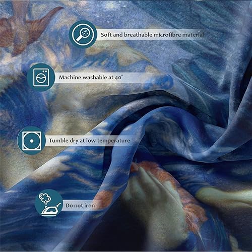 Blue Dreamy Duvet Cover Set 3 Piece Fairy Child Print Twin XL