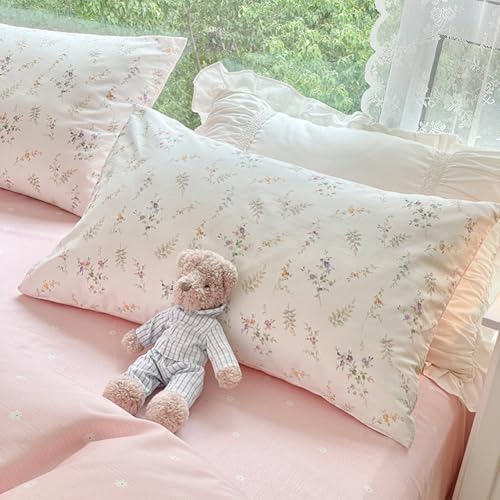 Nayoroom Floral Duvet Cover King Size Set 3 Pieces