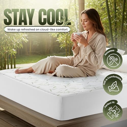 Utopia Bedding Twin XL Waterproof Cooling Mattress Protector