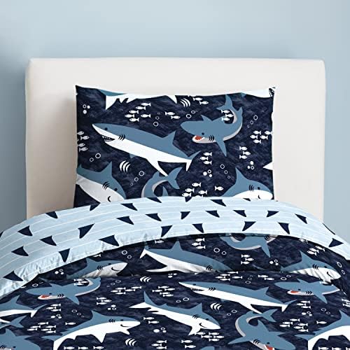 Dream Factory Sharks Boys Full Queen Comforter Set 1