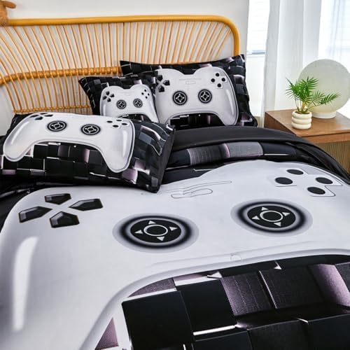 PERFEMET 6 Pcs Gamer Comforter Set Twin Size