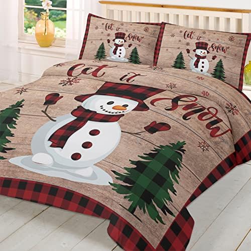 LooPoP Christmas Comforter Set California King Size 1