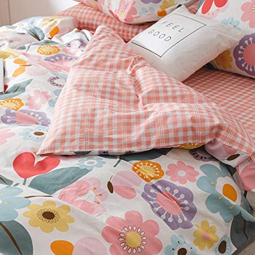Floral Botanical Duvet Cover Set Queen 3pc