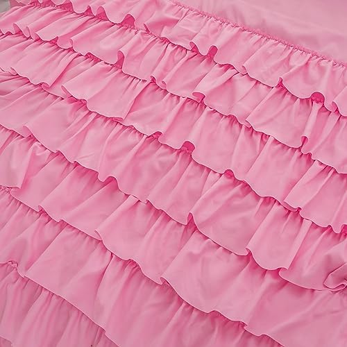 Pink Comforter Set Twin 5 Pcs Girls Bed in a Bag