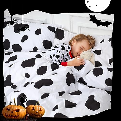 Vicimi Cow Print Duvet Cover Set Twin 3pcs 1