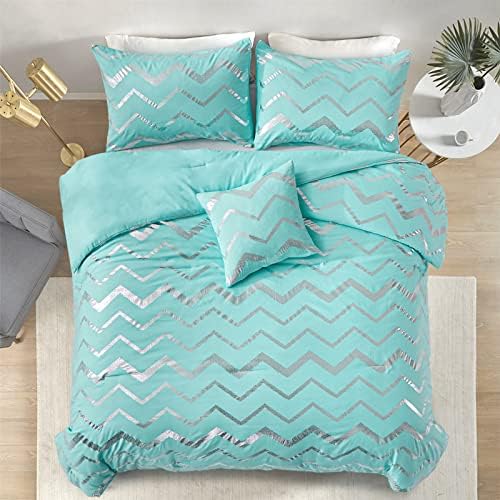 Menghomeus Aqua Comforter Set Twin Size 1