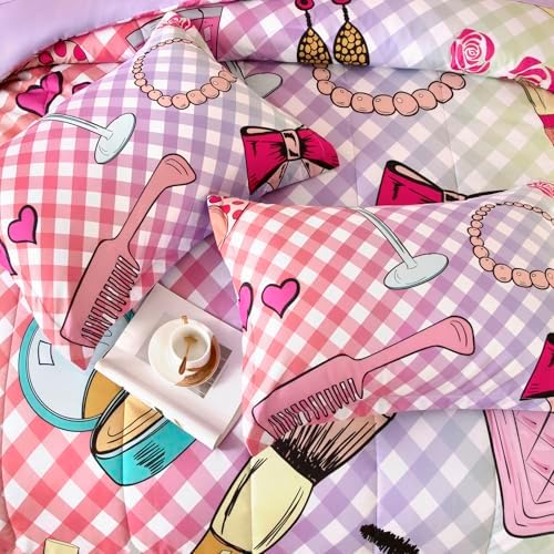 Anibedding Girls Comforter Set 6-Piece Bed in a Bag