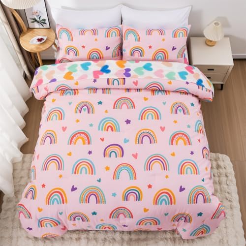 Holawakaka Boho Rainbow Bed in a Bag Set for Girls