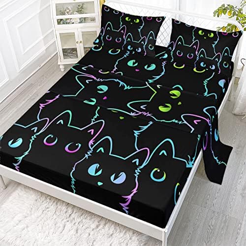 Axolotl Kids Bedding Set 4Pcs Full Size Sheet Pillowcases