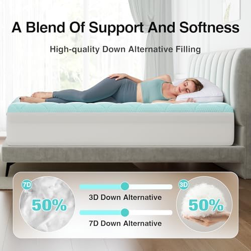 Novilla Cooling Mattress Topper King Size