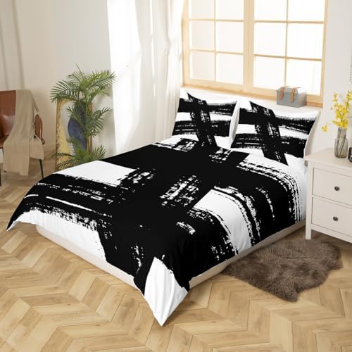 Feelyou Kids Geometry Duvet Cover Set Queen Size