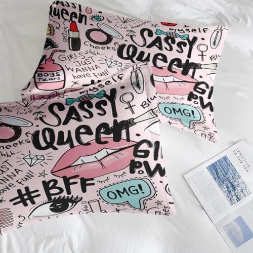 Pamnest Comforter Set Twin Size Makeup Pink Queen 1