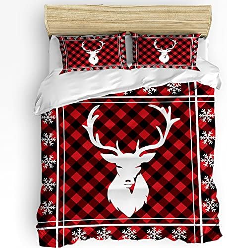 LooPoP Christmas Comforter Set 3 Piece California King Size
