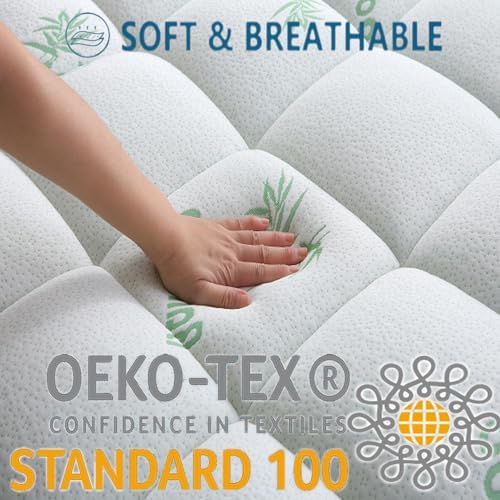 AdkTex Queen Mattress Topper Bamboo Viscose Cooling Comfort
