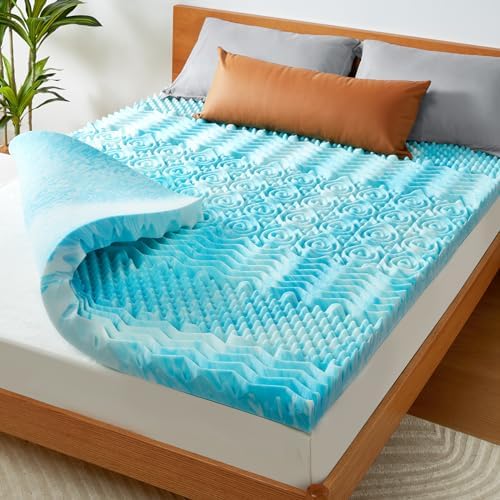 PERLECARE 3 Inch 7-Zone King Memory Foam Mattress Topper