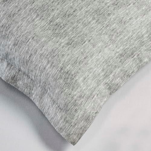 Superior Melange Flannel Duvet Set - Twin Charcoal Ultra-Soft 100 Cotton