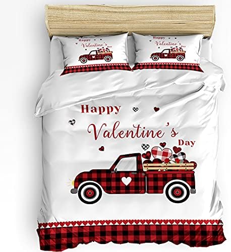 LooPoP Valentine Duvet Cover Set 3 Piece California King