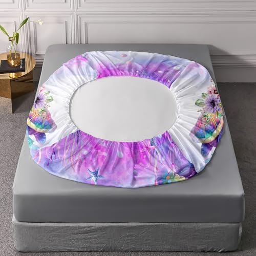 Kids Sea Turtle Twin Fitted Sheet Set with Pillowcases