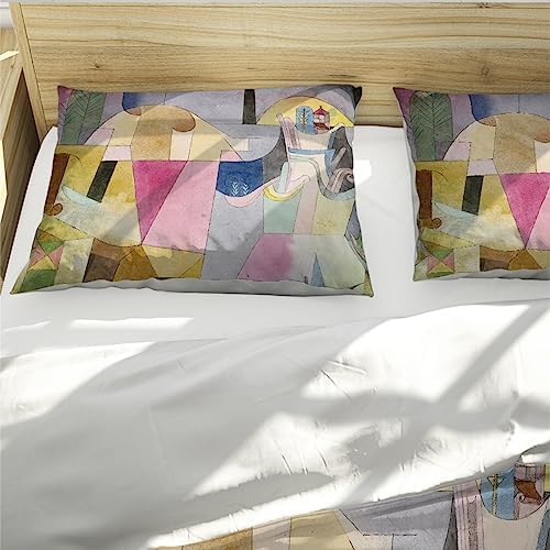 HOBBOY Cute Geometric Duvet Cover Set with Zipper Closure Twin XL