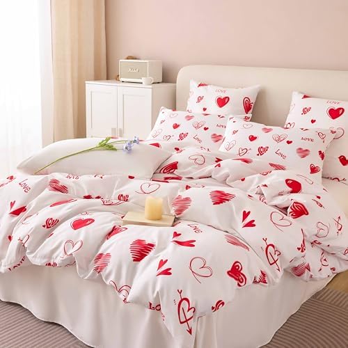 Love Heart Duvet Cover Set for Valentines Day 1