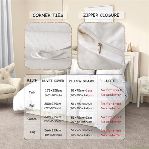 Feelyou Queen Duvet Cover Set with 3D Raven Print