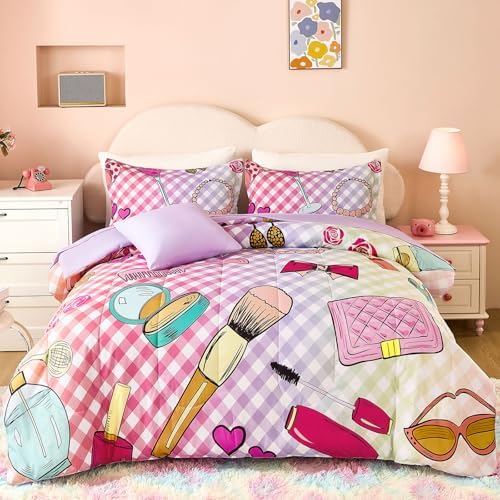 Anibedding Girls Comforter Set 6-Piece Bed in a Bag
