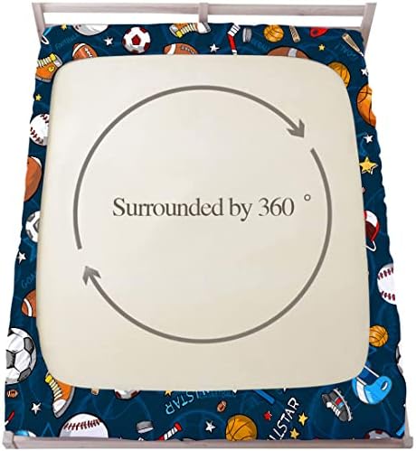Gusuhome Boys Sports Sheet Set Twin Size 3D Design
