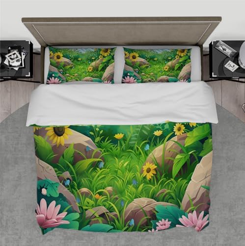 HOBBOY Cartoon Kids Duvet Cover Set 3 Piece 1