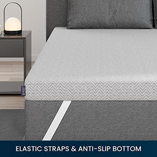 BedStory 3 Inch Firm Mattress Topper - Extra Firm for Pain Relief